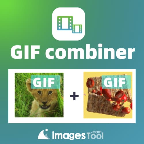 Merge multiple gifs into one gif, drag to adjust the order of Gif playback, and automatically adjust the size of the merged gif.